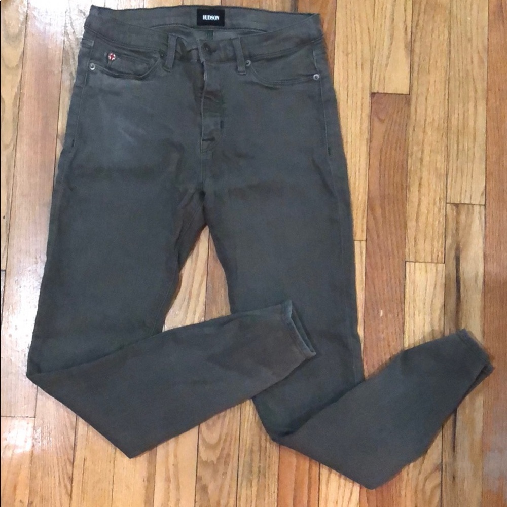 Hudson dark green Skinny jeans